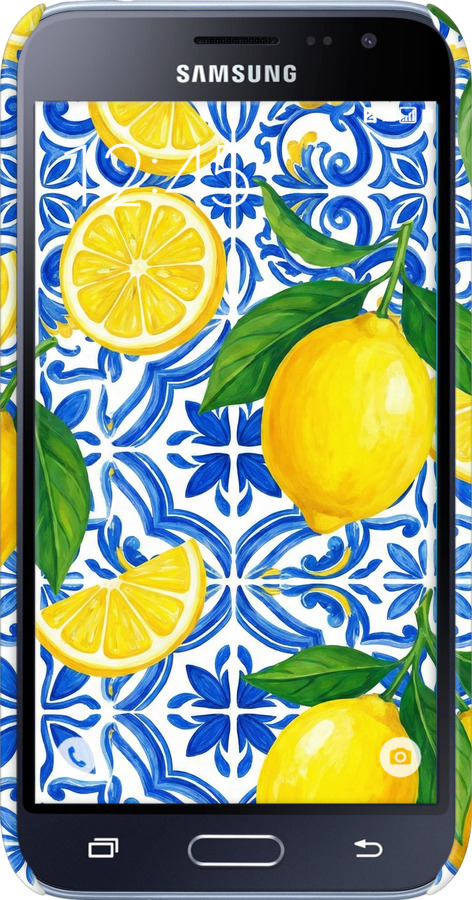 3D пластиковий матовий чехол Grocery Girl Italian Summer для Samsung Galaxy J1 (2016) Duos J120H - 6766m-262 изображение 