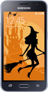 2D пластиковый чехол Ведьма на метле для Samsung Galaxy J1 (2016) Duos J120H - 1184t-262 изображение 