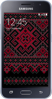 2D пластиковый чехол Вышиванка 52 для Samsung Galaxy J1 (2016) Duos J120H - 1763t-262 изображение 