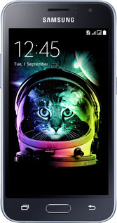 2D пластиковый чехол Кот-астронавт для Samsung Galaxy J1 (2016) Duos J120H - 4154t-262 изображение 