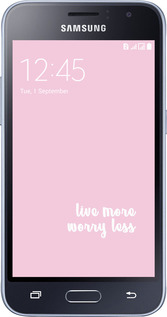 2D пластиковый чехол Живи больше для Samsung Galaxy J1 (2016) Duos J120H - 4347t-262 изображение 