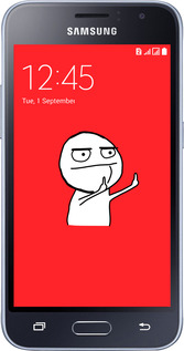 2D пластиковый чехол Мем для Samsung Galaxy J1 (2016) Duos J120H - 4578t-262 изображение 