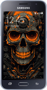 2D пластиковий чехол Череп для Samsung Galaxy J1 (2016) Duos J120H - 5952t-262 изображение 