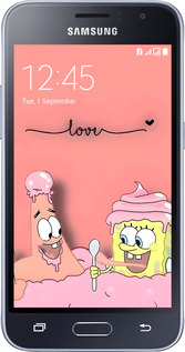 2D пластиковый чехол Спанч Боб для Samsung Galaxy J1 (2016) Duos J120H - 6282t-262 изображение 