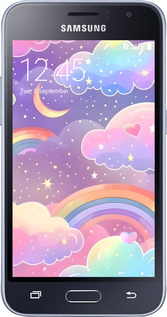 2D пластиковый чехол Облака и радуга для Samsung Galaxy J1 (2016) Duos J120H - 6312t-262 изображение 