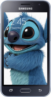 Силиконовый чехол Стич 1 для Samsung Galaxy J1 (2016) Duos J120H - 6686u-262 изображение 