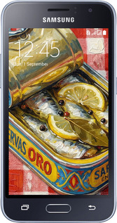 2D пластиковый чехол Vintage Sardine Tin Phone для Samsung Galaxy J1 (2016) Duos J120H - 6772t-262 изображение 
