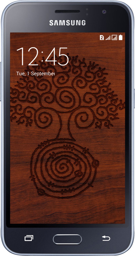 2D пластиковый чехол Узор дерева для Samsung Galaxy J1 (2016) Duos J120H - 4119t-262 изображение 
