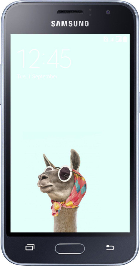 2D пластиковый чехол Модная лама для Samsung Galaxy J1 (2016) Duos J120H - 4479t-262 изображение 
