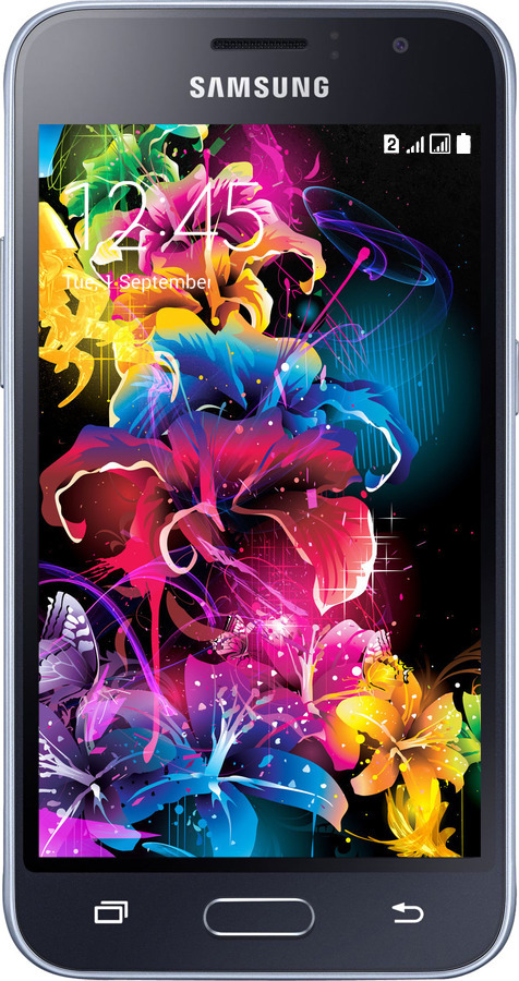 2D пластиковый чехол Абстрактные цветы для Samsung Galaxy J1 (2016) Duos J120H - 511t-262 изображение 