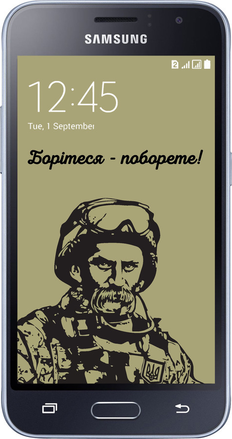 2D пластиковый чехол Шевченко v1 для Samsung Galaxy J1 (2016) Duos J120H - 5241t-262 изображение 