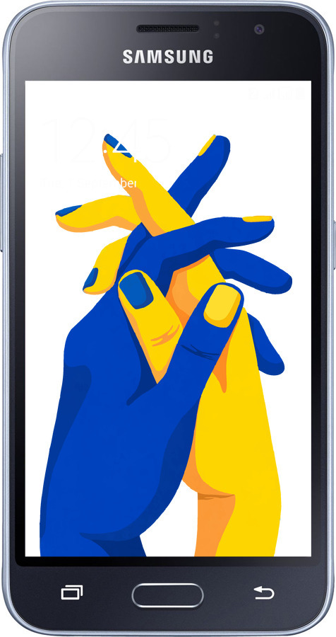 2D пластиковый чехол Stand With Ukraine для Samsung Galaxy J1 (2016) Duos J120H - 5255t-262 изображение 