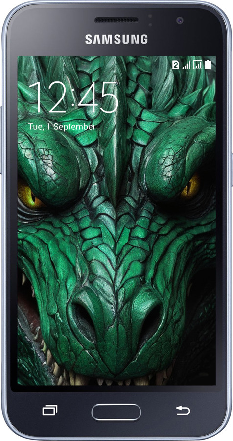 2D пластиковый чехол Зелёный дракон v2 для Samsung Galaxy J1 (2016) Duos J120H - 5817t-262 изображение 