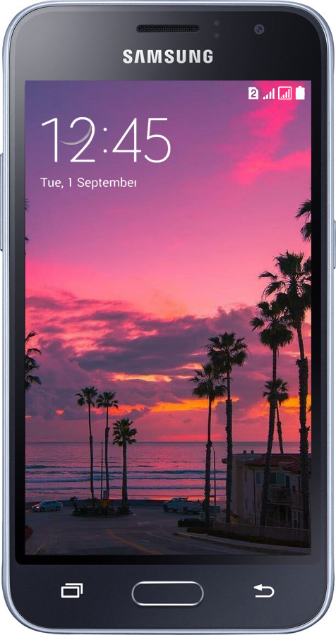 2D пластиковый чехол Пальмы для Samsung Galaxy J1 (2016) Duos J120H - 5873t-262 изображение 