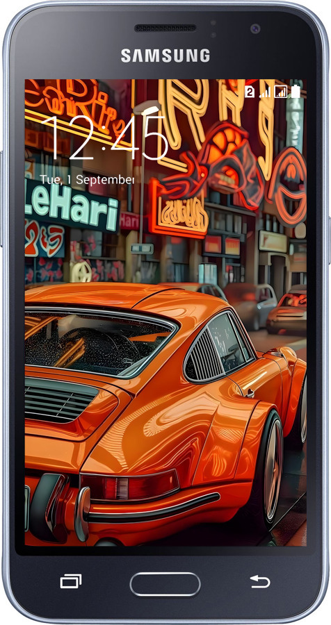 2D пластиковый чехол Порше для Samsung Galaxy J1 (2016) Duos J120H - 6334t-262 изображение 