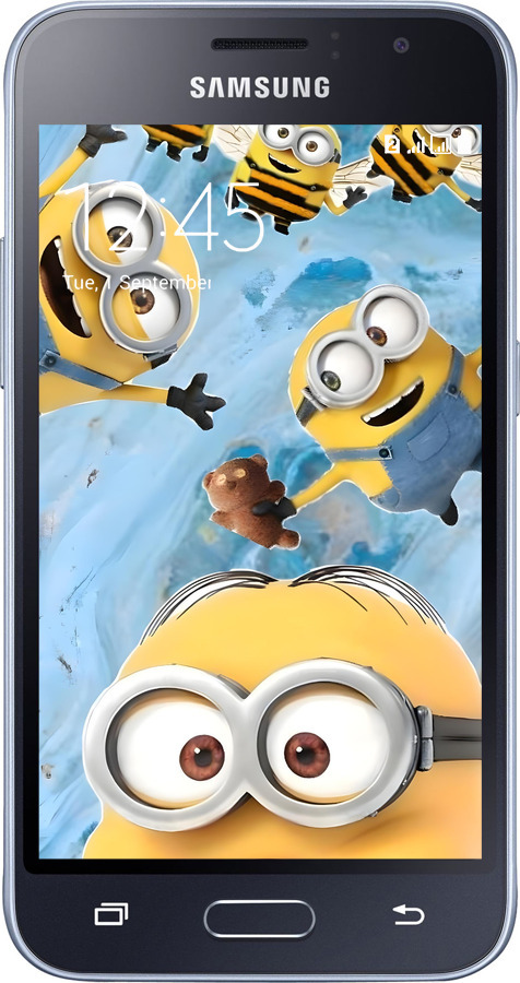 2D пластиковый чехол Миньоны для Samsung Galaxy J1 (2016) Duos J120H - 6386t-262 изображение 