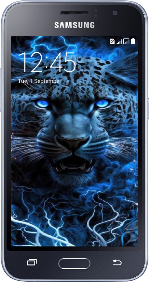 2D пластиковый чехол Ледяной леопард для Samsung Galaxy J1 (2016) Duos J120H - 6460t-262 изображение 