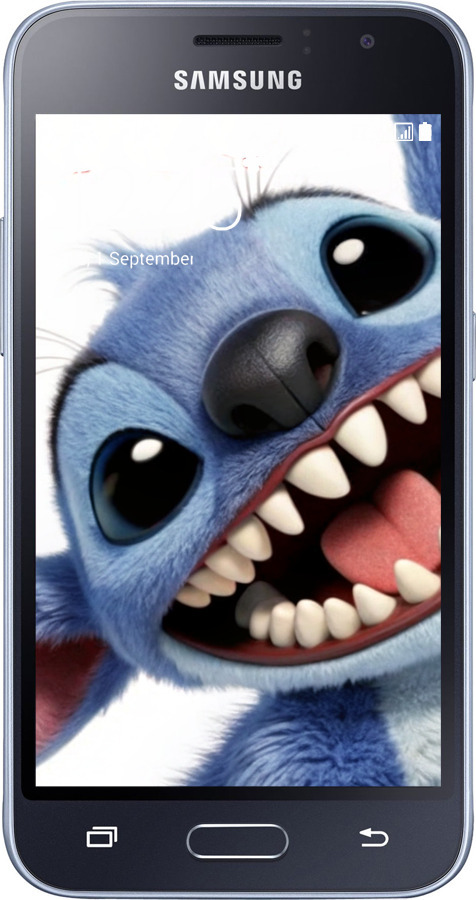 Силиконовый чехол Стич для Samsung Galaxy J1 (2016) Duos J120H - 6684u-262 изображение 