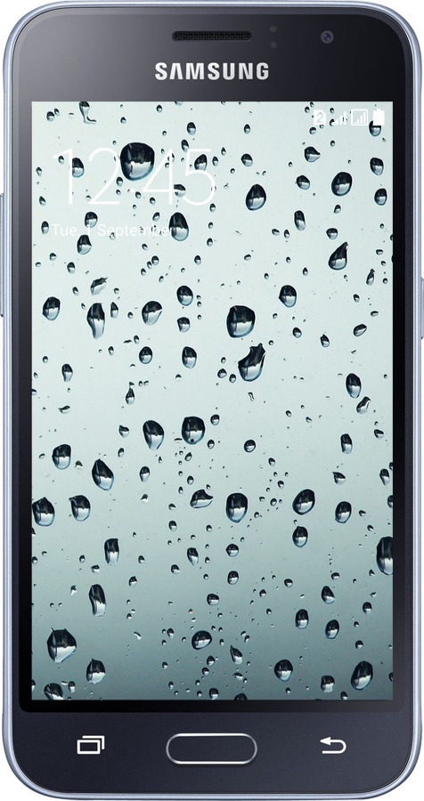 2D пластиковый чехол Стекло в каплях для Samsung Galaxy J1 (2016) Duos J120H - 848t-262 изображение 