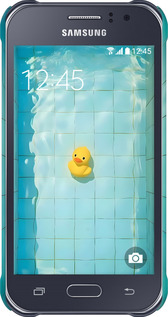 3D пластиковий матовий чехол Каченя для Samsung Galaxy J1 Ace J110H - 6323m-215 изображение 