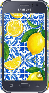 3D пластиковий матовий чехол Grocery Girl Italian Summer для Samsung Galaxy J1 Ace J110H - 6766m-215 изображение 