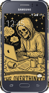 3D пластиковый матовый чехол The Overthinker для Samsung Galaxy J1 Ace J110H - 6774m-215 изображение 