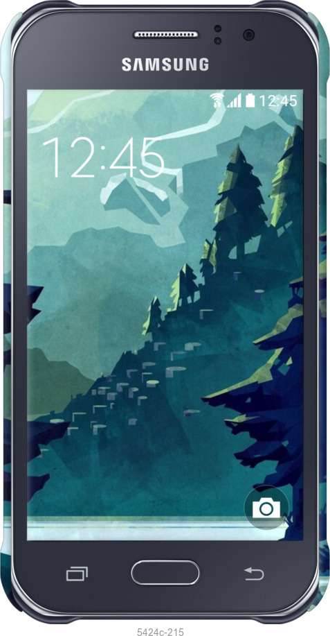 3D пластиковий матовий чехол № 5424 для Samsung Galaxy J1 Ace J110H - 5424m-215 изображение 