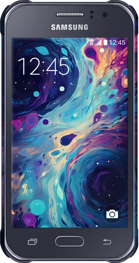3D пластиковий матовий чехол Арт акварель для Samsung Galaxy J1 Ace J110H - 6329m-215 изображение 
