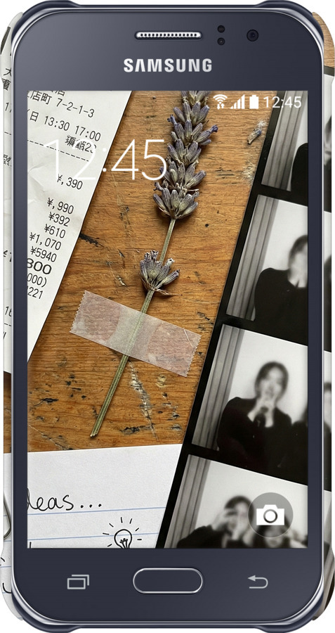 3D пластиковый матовый чехол Aesthetic Scrapbook Collage для Samsung Galaxy J1 Ace J110H - 6773m-215 изображение 