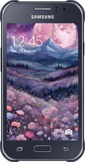 2D пластиковий чехол Ніч місяць арт для Samsung Galaxy J1 Ace J110H - 6319t-215 изображение 