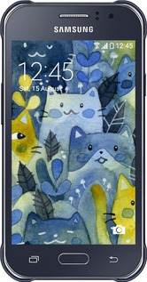 2D пластиковый чехол С изображением кошачьего леса для Samsung Galaxy J1 Ace J110H - 6447t-215 изображение 