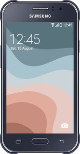 2D пластиковий чехол З синіми та рожевими хвилями в стилі ретро для Samsung Galaxy J1 Ace J110H - 6532t-215 изображение 