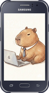 2D пластиковый чехол Funny Capybara CEO Working для Samsung Galaxy J1 Ace J110H - 6777t-215 изображение 