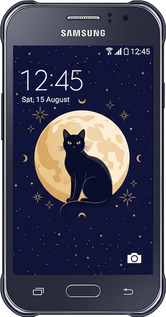 2D пластиковый чехол Cute Cat Celestial/Witchy для Samsung Galaxy J1 Ace J110H - 6787t-215 изображение 