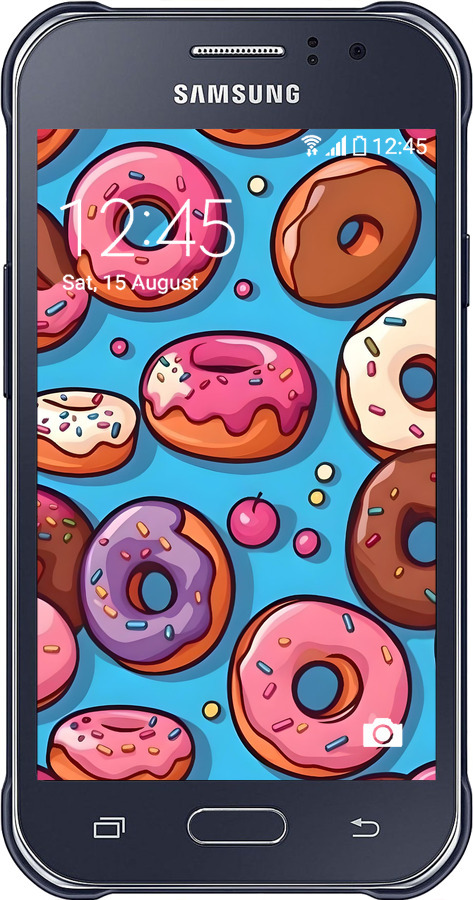 2D пластиковий чехол Пончики для Samsung Galaxy J1 Ace J110H - 6318t-215 изображение 