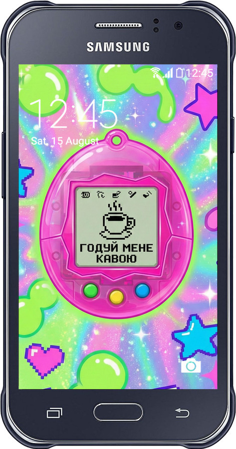 2D пластиковий чехол Y2K Aesthetic Retro Pet: Годуй мене кавою для Samsung Galaxy J1 Ace J110H - 6784t-215 изображение 