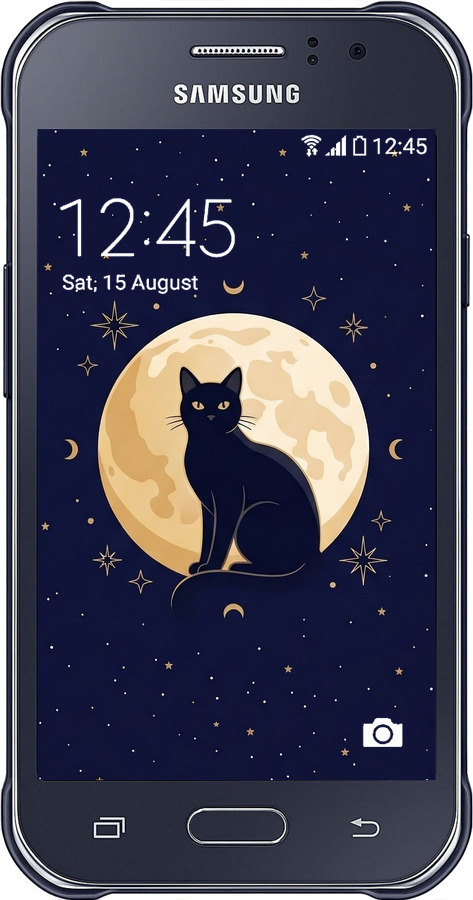 2D пластиковый чехол Cute Cat Celestial/Witchy для Samsung Galaxy J1 Ace J110H - 6787t-215 изображение 