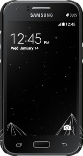 3D пластиковый матовый чехол Черно белые абстрактные горы для Samsung Galaxy J1 J100H - 6437m-104 изображение 