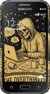 3D пластиковый матовый чехол The Overthinker для Samsung Galaxy J1 J100H - 6774m-104 изображение 