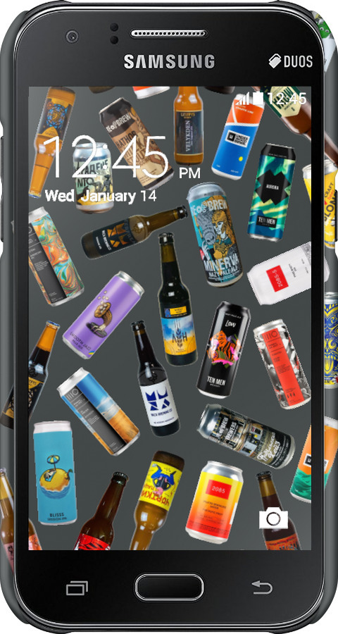 3D пластиковий матовий чехол Броварні для Samsung Galaxy J1 J100H - 5879m-104 изображение 
