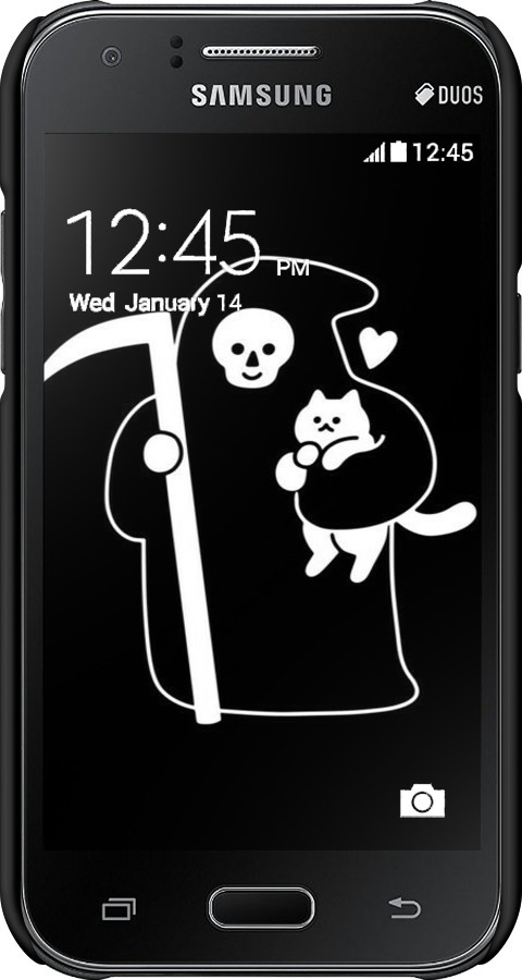 3D пластиковий матовий чехол Із зображенням Котів для Samsung Galaxy J1 J100H - 6485m-104 изображение 