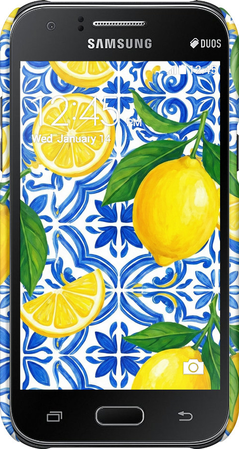 3D пластиковий матовий чехол Grocery Girl Italian Summer для Samsung Galaxy J1 J100H - 6766m-104 изображение 