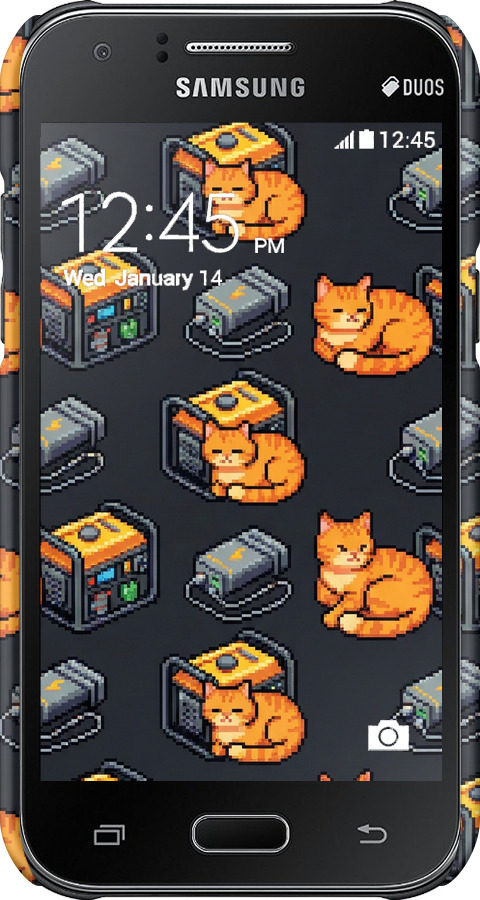 3D пластиковый матовый чехол Autonomous Zone для Samsung Galaxy J1 J100H - 6771m-104 изображение 