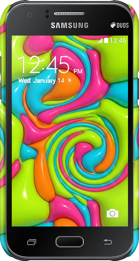 3D пластиковий матовий чехол Y2K Jelly Dream для Samsung Galaxy J1 J100H - 6780m-104 изображение 