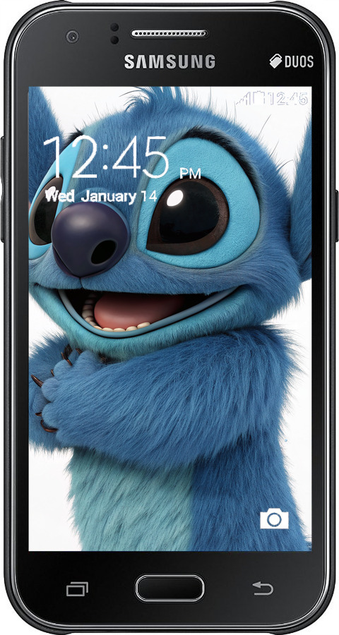 2D пластиковий чехол Стіч 1 для Samsung Galaxy J1 J100H - 6686t-104 изображение 