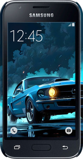 3D пластиковый матовый чехол Форд мустанг для Samsung Galaxy J1 Mini J105H - 6374m-258 изображение 