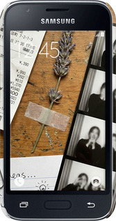 3D пластиковий матовий чехол Aesthetic Scrapbook Collage для Samsung Galaxy J1 Mini J105H - 6773m-258 изображение 