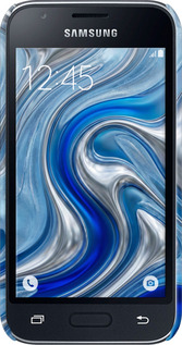 3D пластиковый матовый чехол Liquid Chrome для Samsung Galaxy J1 Mini J105H - 6781m-258 изображение 