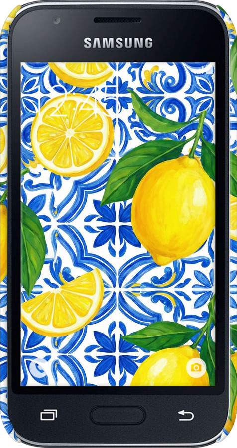 3D пластиковий матовий чехол Grocery Girl Italian Summer для Samsung Galaxy J1 Mini J105H - 6766m-258 изображение 