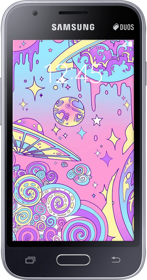 Силиконовый чехол Розовая галактика для Samsung Galaxy J1 Mini Prime J106 - 4146u-632 изображение 